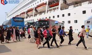 Gần 3.000 du khách tàu biển đến Quảng Ninh