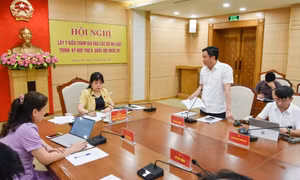 Đoàn ĐBQH tỉnh lấy ý kiến tham gia vào các dự án luật trình tại Kỳ họp thứ 9 Quốc hội khóa XV