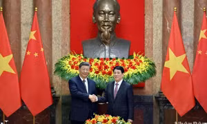 Chủ tịch nước Lương Cường hội đàm với Tổng Bí thư, Chủ tịch Trung Quốc Tập Cận Bình