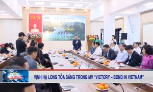 Vịnh Hạ Long tỏa sáng trong lễ ra mắt MV “Victory - Bond in Vietnam”