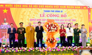 “Khu di tích lịch sử lưu niệm Trung đoàn 5 Yên Tử” được công nhận Di tích lịch sử cấp tỉnh, điểm du lịch cấp tỉnh