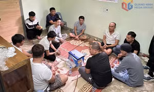 Triệt phá sới bạc tại thị xã Quảng Yên