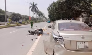 Vĩnh Phúc: Đâm vào xe ô tô dừng đỗ bên đường, nam thanh niên tử vong tại chỗ