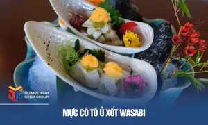 Mực Cô Tô ủ xốt wasabi