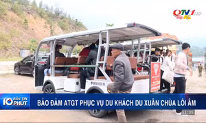 Bảo đảm ATGT phục vụ du khách du xuân chùa Lôi Âm