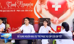 Bổ sung nguồn máu dự trữ phục vụ cấp cứu dịp Tết
