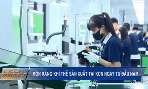 Rộn ràng khí thế sản xuất tại KCN ngay từ đầu năm