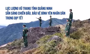 Lực lượng vũ trang tỉnh Quảng Ninh sẵn sàng chiến đấu, bảo vệ bình yên nhân dân trong dịp Tết
