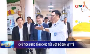 Chủ tịch UBND tỉnh chúc Tết một số đơn vị Y tế