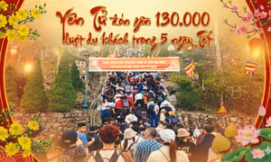 Yên Tử đón gần 130.000 lượt du khách trong 5 ngày Tết