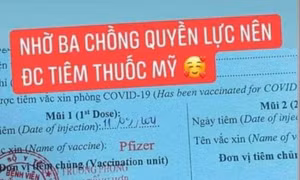 Người đăng tin được tiêm vaccine nhờ 'ba chồng quyền lực' bị phạt 7,5 triệu đồng