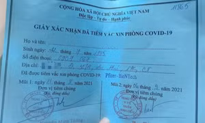 'Ông anh' phó phường giúp cô gái tiêm vắc xin Pfizer bị đình chỉ công tác