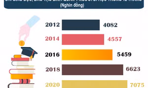 Trung bình chi hơn 7 triệu đồng/năm cho 1 người đi học tại Việt Nam