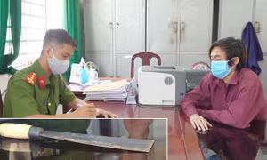Tạm giữ bợm nhậu chém Công an
