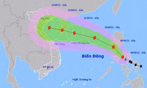 Bão Côn Sơn di chuyển nhanh, cường độ rất mạnh
