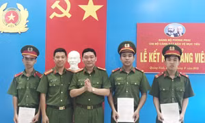 Chi bộ Cảnh sát bảo vệ mục tiêu - điểm sáng trong công tác phát triển đảng