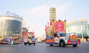Bế mạc Hội thi xe tuyên truyền cổ động chào mừng 60 năm thành lập tỉnh