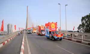 Hội thi xe tuyên truyền cổ động chào mừng 60 năm thành lập tỉnh
