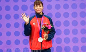 Thua đối thủ chủ nhà, Nguyễn Thị Ngoan giành huy chương Bạc ASIAD 19