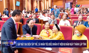 Hội nghị gặp mặt các tập thể, cá nhân tiêu biểu nhân kỷ niệm 60 năm thành lập tỉnh
