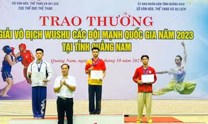 Quảng Ninh giành 3 huy chương tại Giải VĐ Wushu các đội mạnh quốc gia 2023