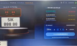 Người trúng đấu giá biển 51K-888.88 hơn 32 tỷ đồng chưa nộp tiền