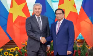 Thủ tướng Phạm Minh Chính hội kiến Chủ tịch Duma Quốc gia Quốc hội Liên bang Nga