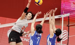 Bóng chuyền nữ Việt Nam hạ Triều Tiên tại Asiad 19