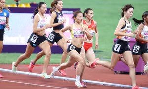Nguyễn Thị Oanh chưa thể tạo bất ngờ ở nội dung 1.500m tại ASIAD 19