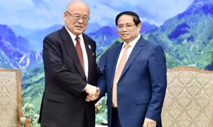 Thủ tướng tiếp Cố vấn Đặc biệt Liên minh Nghị sỹ hữu nghị Nhật Bản-Việt Nam