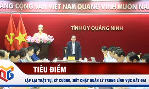 Lập lại trật tự, kỷ cương, siết chặt quản lý trong lĩnh vực đất đai