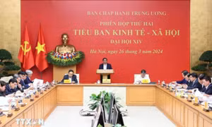 Thủ tướng chủ trì họp Tiểu ban Kinh tế-Xã hội Đại hội XIV của Đảng