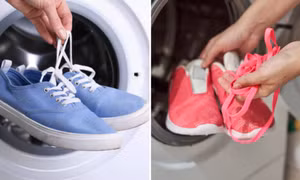 Mẹo làm sạch giày bằng máy giặt