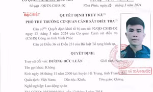 Truy nã đặc biệt kẻ cướp 1 tỉ đồng của người phụ nữ ở Vĩnh Phúc
