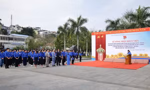Đoàn Khối các cơ quan tỉnh công nhận “Lớp đoàn viên kỷ niệm 93 năm ngày thành lập Đoàn TNCS Hồ Chí Minh"