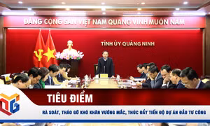 Rà soát, tháo gỡ khó khăn vướng mắc, thúc đẩy tiến độ dự án đầu tư công