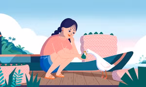 Cô gái miền Tây và chú vịt truyền cảm hứng cho phái nữ toàn thế giới