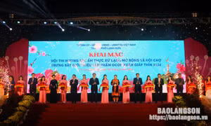 Khai mạc hội thi “Hương sắc ẩm thực xứ Lạng” mở rộng và hội chợ trưng bày giới thiệu sản phẩm OCOP xuân Giáp Thìn 2024