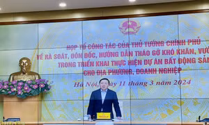 Tổ công tác của Thủ tướng Chính phủ họp bàn tháo gỡ vướng mắc cho các dự án bất động sản