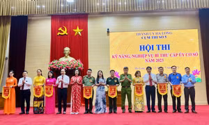TP Hạ Long tổ chức Hội thi kỹ năng, nghiệp vụ Bí thư cấp ủy cơ sở năm 2023