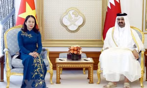 Phó Chủ tịch nước Võ Thị Ánh Xuân hội đàm với Phó Quốc vương Qatar
