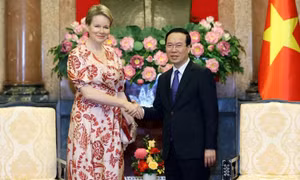 Chủ tịch nước Võ Văn Thưởng tiếp Hoàng hậu Vương quốc Bỉ Mathilde - Chủ tịch danh dự UNICEF Bỉ