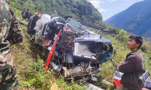 Rơi trực thăng khiến 5 người thương vong tại miền Đông Nepal