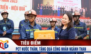 Phó Chủ tịch nước thăm, tặng quà công nhân ngành Than