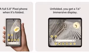 Google trình làng điện thoại gập Pixel Fold