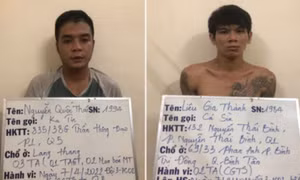 Chở theo con nhỏ đi... cướp