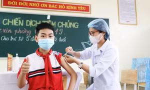 Chiều 17/4: Bốn địa phương đã tiêm vaccine phòng COVID-19 cho trẻ từ 5 - dưới 12 tuổi