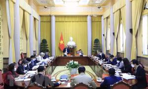 Chủ tịch nước làm việc với Tổ Biên tập Đề án Nhà nước pháp quyền