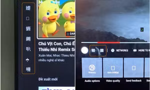 YouTube trên TV gặp lỗi hiển thị ký tự giống tiếng Trung
