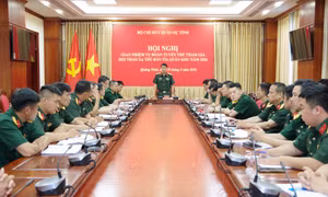 Đoàn tuyển thủ Bộ CHQS tỉnh Quảng Ninh sẵn sàng tham gia Hội thao Xạ thủ bắn tỉa Quân khu 3